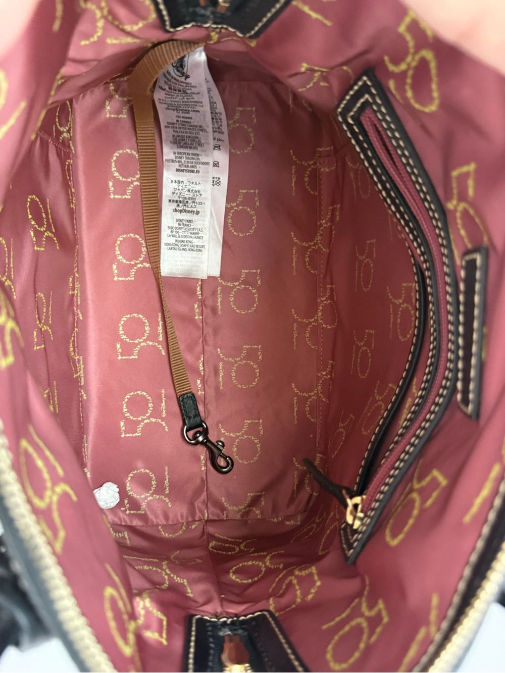 Dooney & Bourke Black Walt Disney World 50th Anniversary Dome Satchel - Picture 5 of 9